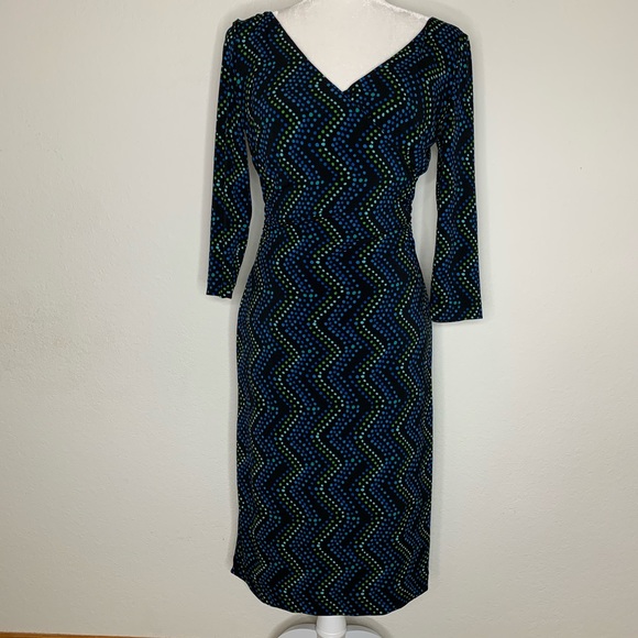 adrianna papell faux wrap dress